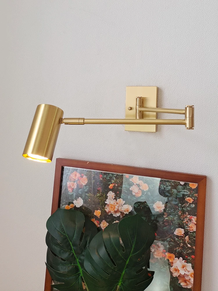 Современная складная телескопическая длинная настенная лампа в скандинавском