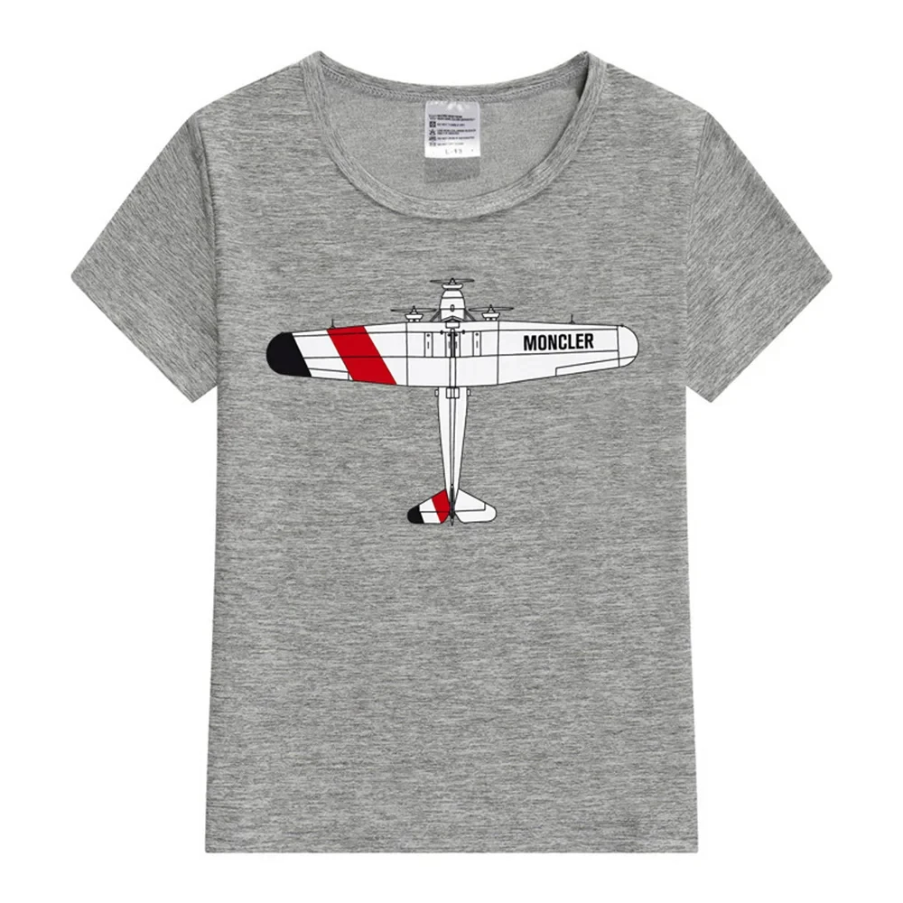 Детская Хлопковая Футболка С Геликографом И Мультяшным Принтом Повседневный Топ