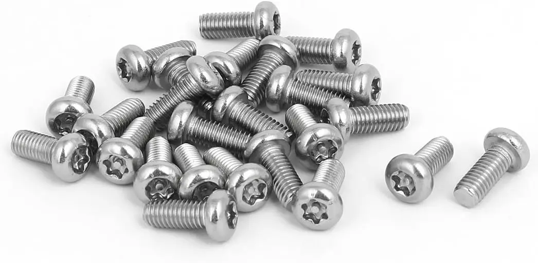 

Keszoox M5x12mm 304 Stainless Steel Button Head Torx Security Tamper Proof Screws 20pcs