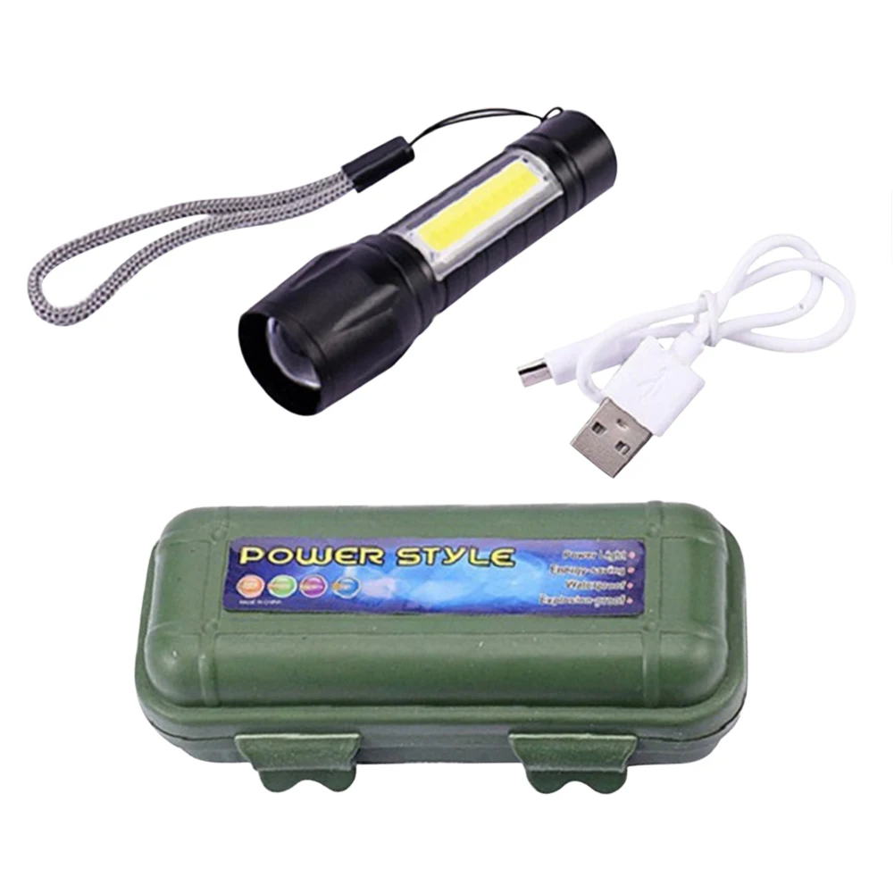 

Led Flashlight Built-in Battery Mini Torch Lamp Adjustable Penlight Waterproof For Outdoor Camping Lantern Light Lamp Night