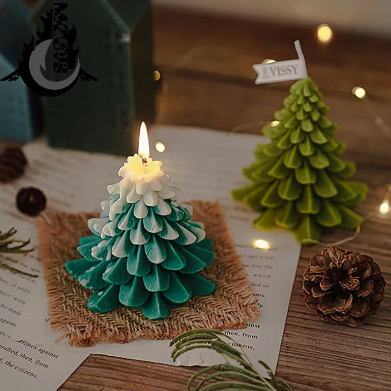 

Decor Christmas Tree Candle candles scented for Vintage Decoration Pine Tree Candle Winter Berry Tree Form for candles