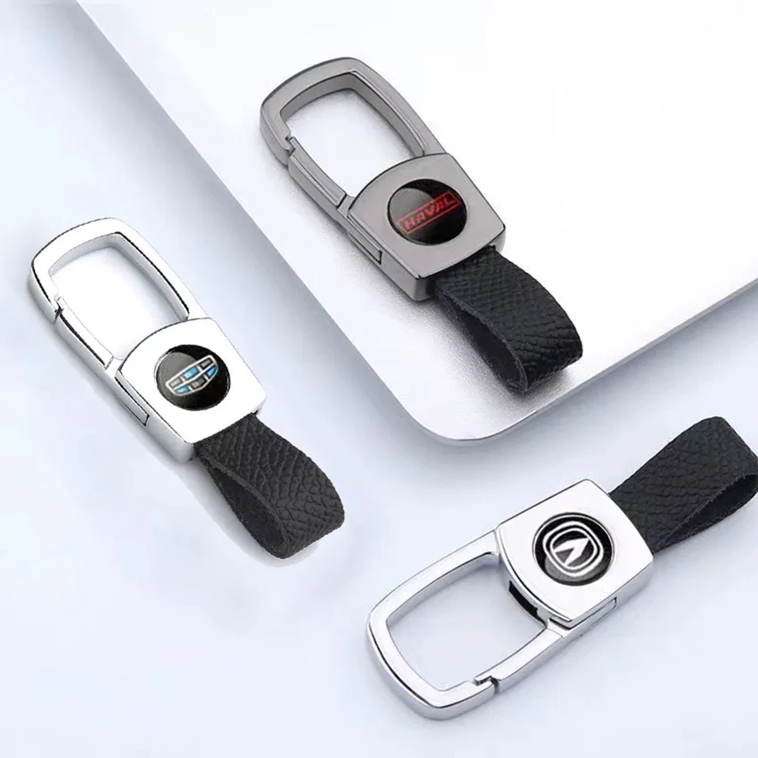 

Брелок для ключей Subaru, модный держатель для ключей из воловьей кожи, металлический сплав, Аксессуары для автомобилей Forester XV Outback