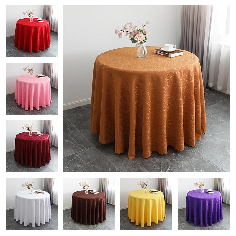 

Luxury Dining Table Protective Cover Eco-Friendly Rectangle Jacquard Tablecloth Fabric For Wedding Restaurant Recycled Modern