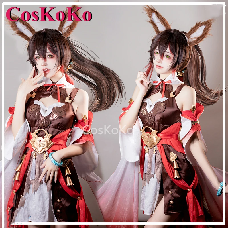 

CosKoKo Tingyun Cosplay Anime Game Honkai: Star Rail Costume Sweet Nifty Lovely Uniform Dress Halloween Party Role Play Clothing