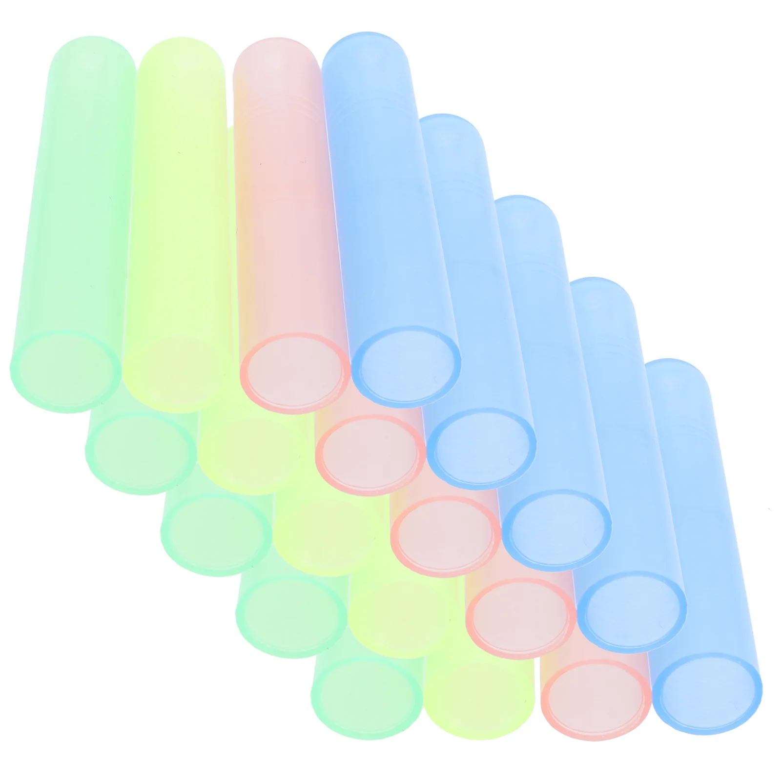 

100 Pcs Colored Pencils Kids Cap Plastic Protector Cover Stationery Supplies Tip Protective Student
