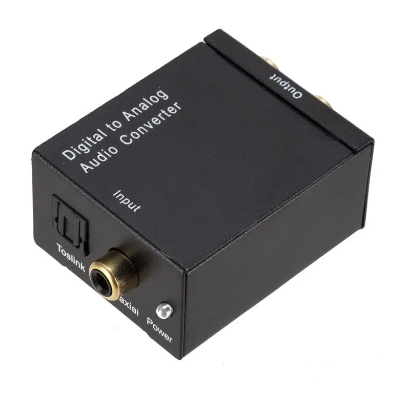 Digital To Analog Audio Converter 3 5mm Suitable For TV Audio Digital Coaxial Fiber Optic Analog Output Converter images - 6