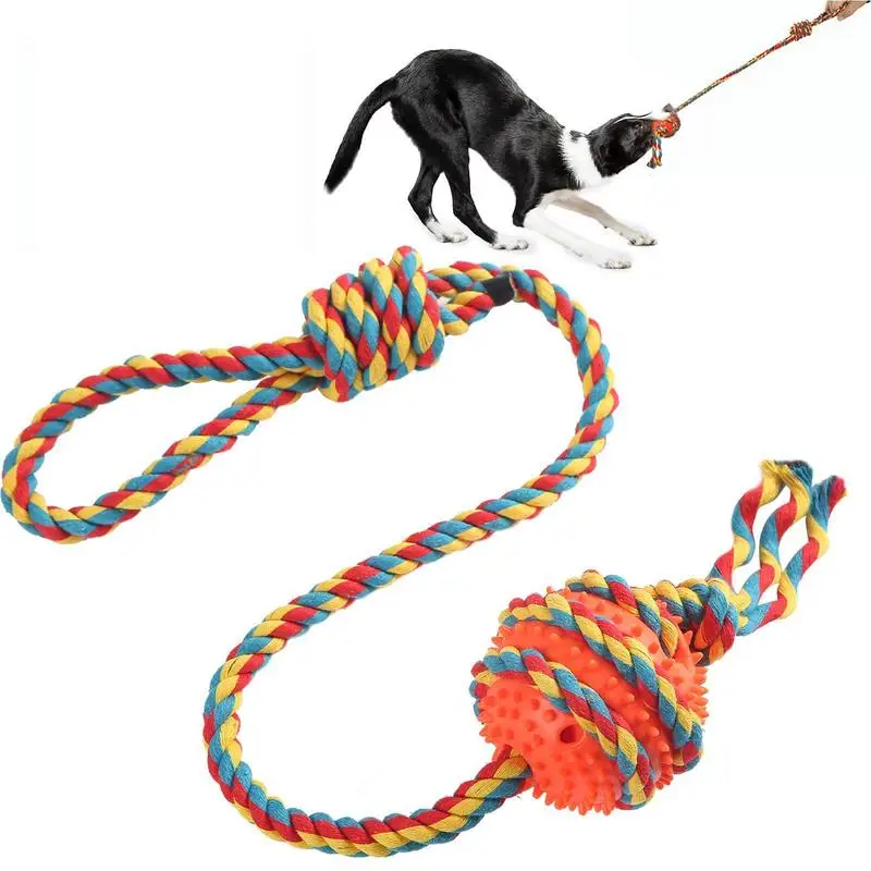 

Tough Dog Toys Small Dog Toys Pet Toy Easy To Clean Rope Design Satisfied To Gnaw Stimulate Chewing For Little Puppy Wolfhound