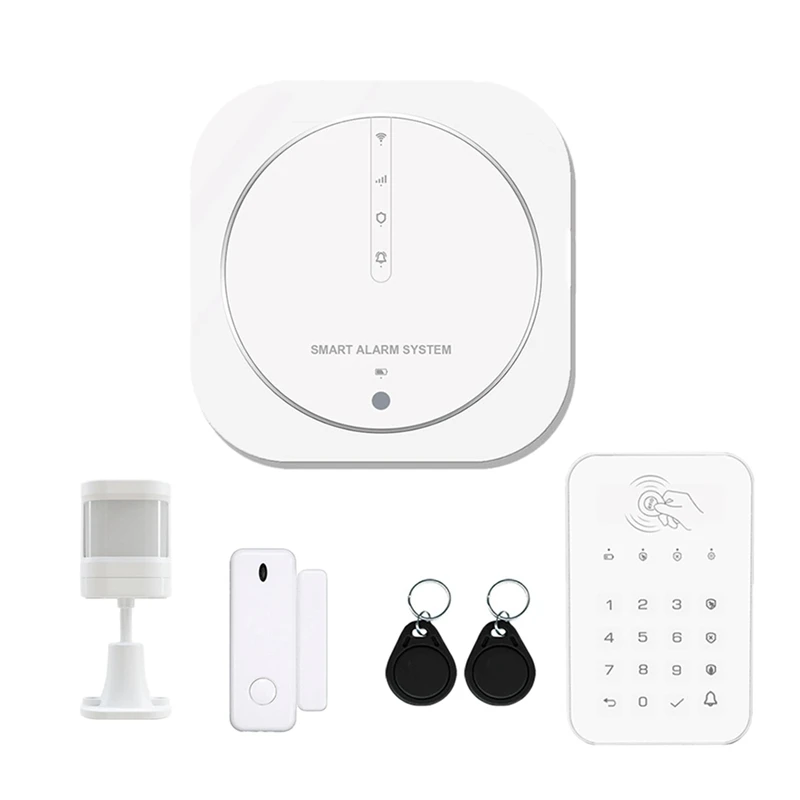 

ZX-G13 Alarm Smart Graffiti Wifi+GSM Dual Network Alarm System Home Anti-Theft Alarm No Screen Alarm Host Kit