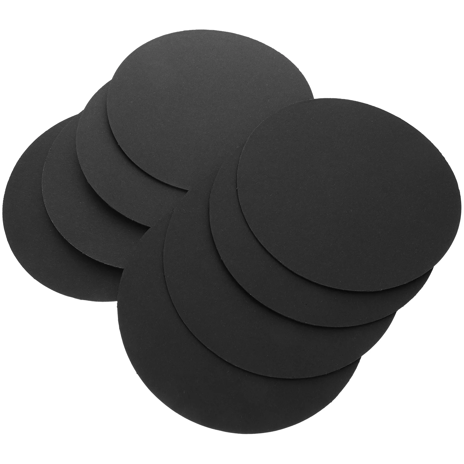 

8Pcs Mandala Drawing Panels Round Painting Paperboard Drawing Board (Black)