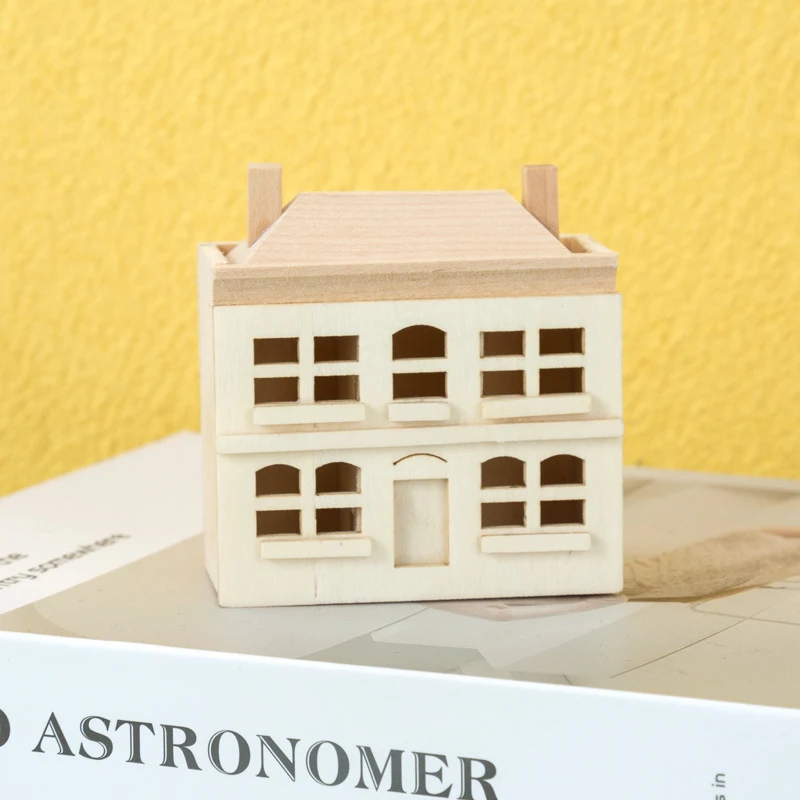 Миниатюрная деревянная модель кукольного домика вилла маленький домик