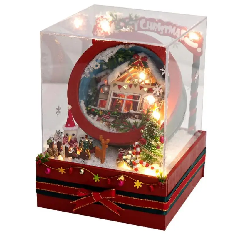 

Миниатюрный Кукольный домик «сделай сам», ручная работа, ручная работа, Отличная ручная работа, идея подарка на Рождество, день рождения