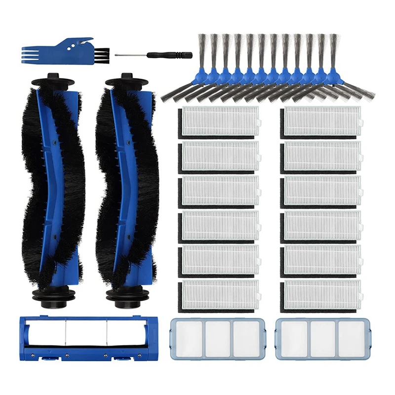 

Replacement Accessories Kit For Eufy Robovac 11S, 25C, 15C, 30, 30C, 12, 35C, 15T Robot Vacuums, 2 Rolling Brushes
