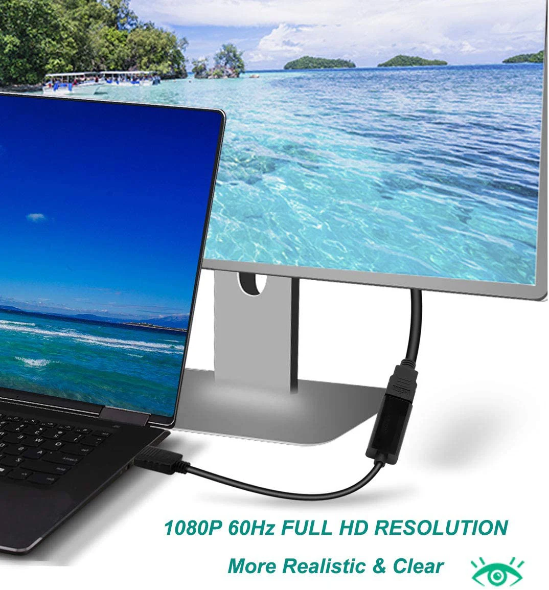 Переходник с порта дисплея на HDMI-совместимый переходник DP штырь-гнездо HD для