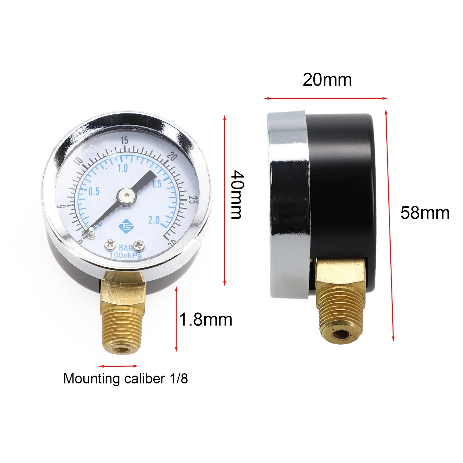 Манометр низкого давления модели TS Y50 с широким диапазоном и спецификацией