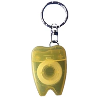 1pcs dental gift portable dental floss keychain clinic gift flosser key chain random color