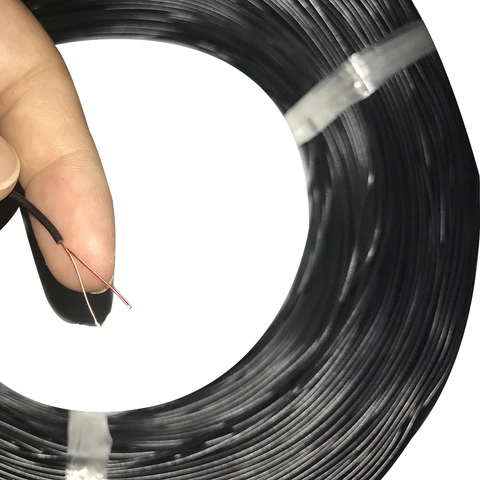 2-жильный Сверхтонкий эмалированный кабель, изолированная линия, провод для наушников из стекловолокна, внешний диаметр 1,4 мм, сигнальный кабель из ПВХ