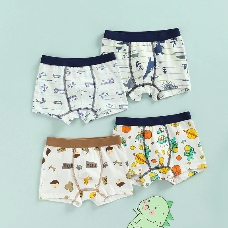 

2022 New Children Boy Shorts Cartoon Planet Dinosaur Car Print Little Prince Shorts Birthday Gifts
