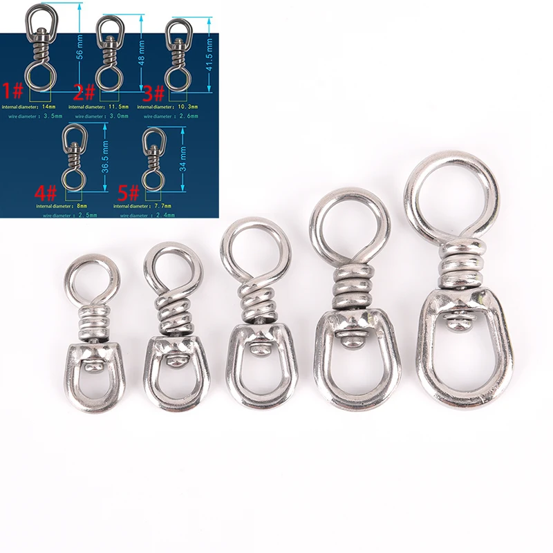 

3 шт./партия, рыболовные Вертлюги Из Нержавеющей Стали