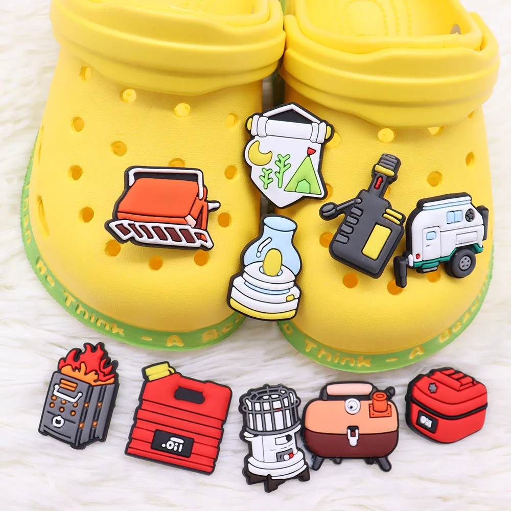 

10 шт./компл., аксессуары для обуви из ПВХ, садовые украшения для обуви