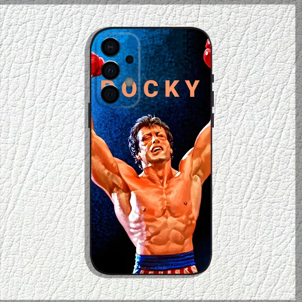 R-RockyS B-Balboa Phone Case For Samsung Galaxy A13 A21s A22 A31 A32 A52 A53 A71 A80 A91 Soft Black Shell