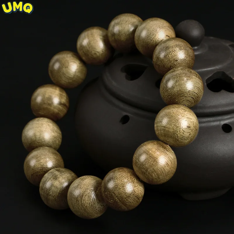 

Indonesian Mala Ok Aloe Hand String Men's 1.6 Black Oil Fragrance Mellow Men's Stationery Buddha Beads Hand Beads