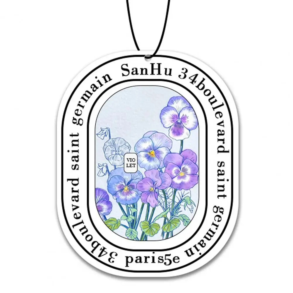 Автомобильный ароматизатор экологически чистый цветочный принт автомобильный