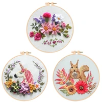 horse diy kit animal embroidery kits for beginners squirrel embroidery set home decor embroidery pendant english description