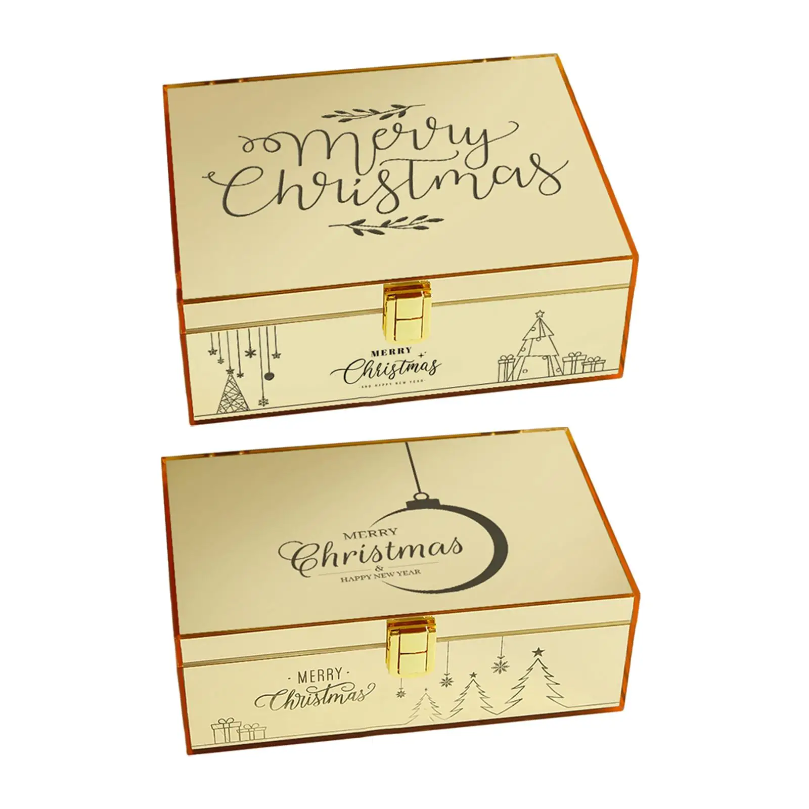 With Lid Containers Acrylic Present Boxes Acrylic Boxes For Valentine's Day Thanksgiving Wedding Birthday Christmas