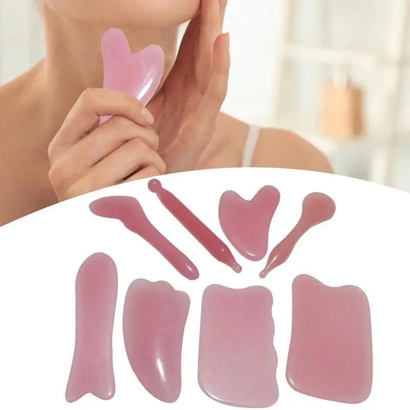

Natural Gua Sha Massage Tool Body Relaxation Facial Massager Tool Face Lifting Scrapping Shaping Plate Piece Skin Care For Girls