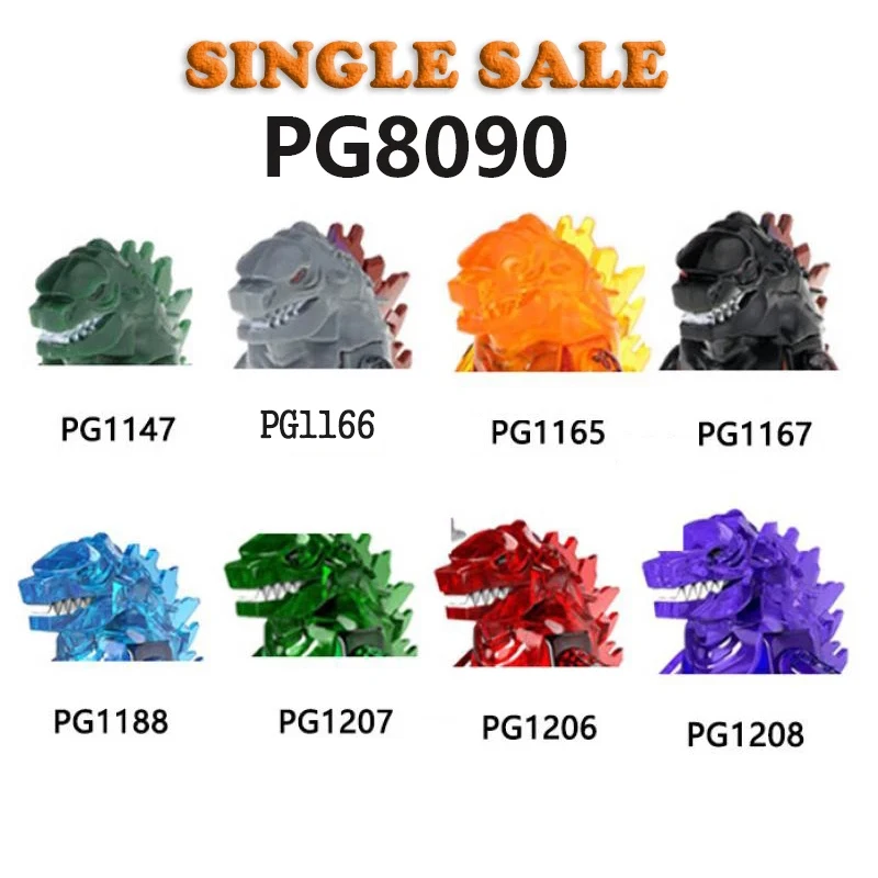 

PG8090 Godzilla Building Blocks Assembled Model Mini Figures anime Action Figures Movie Series Education Toy For Children Gifts