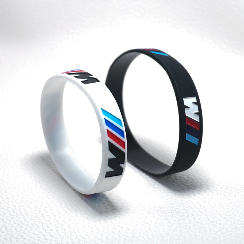 Браслет из силиконовой резины M Power для BMW Emblem M3 M5 X1 X3 X5 X6 E46 E39 E36 E60 Seires Гибкий