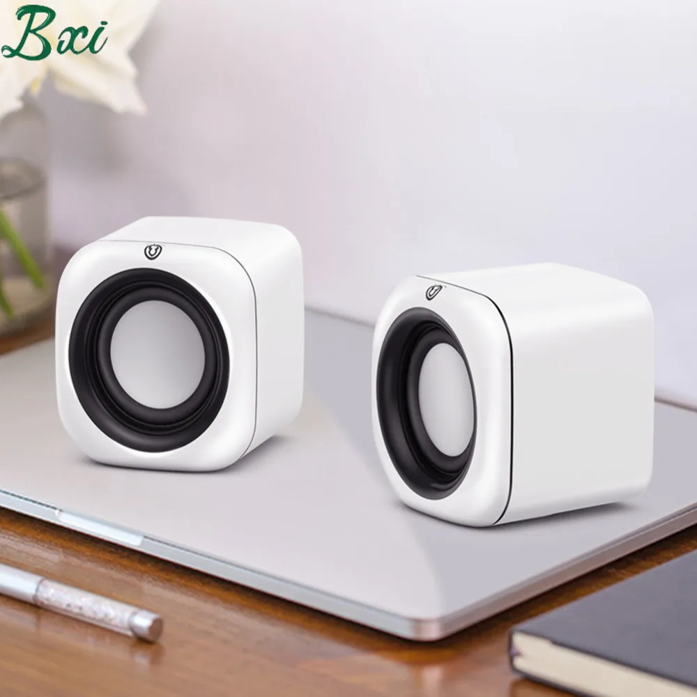 

Computer Speaker Mini USB Protable Speakers 4D Stereo Bass Sound Subwoofer Music Player for PC Laptop Multimedia Loudspeaker