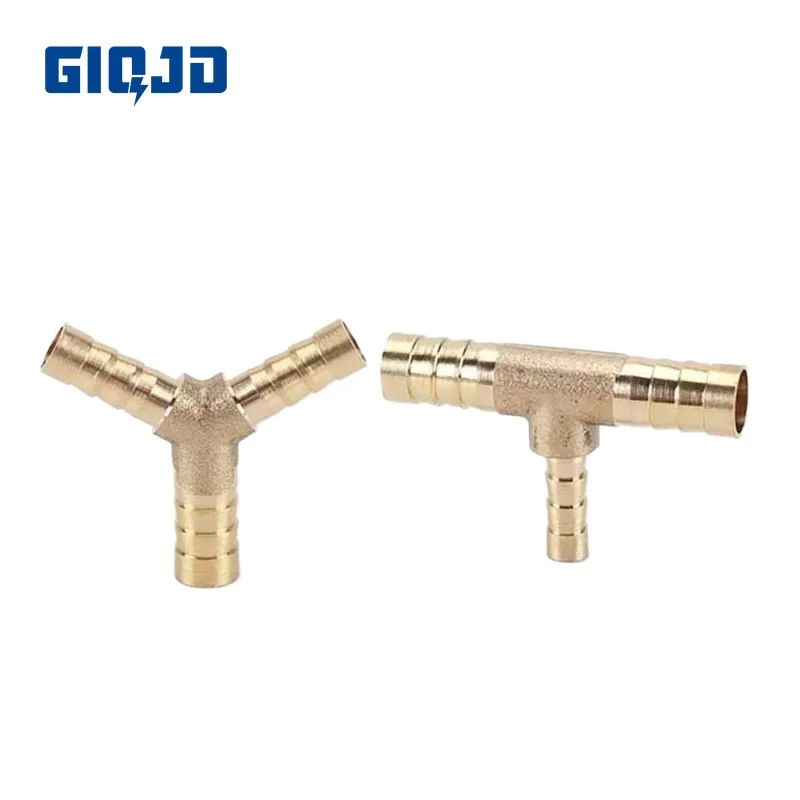 Зубчатый шланг 4 мм, 5 мм, 6 мм, 8 мм, 10 мм, 12 мм, 14 мм, 16 мм, 19 мм, тройник, переходник, латунный колючий фитинг, переходник, соединительный адаптер