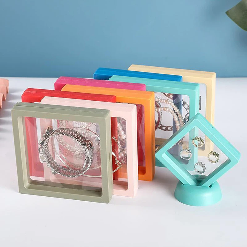 

1PC 3D Floating Picture Frame Shadow Display Box Film Suspensiony Storage Transparent Box Bracelet Jewelry Storage Packaging Box