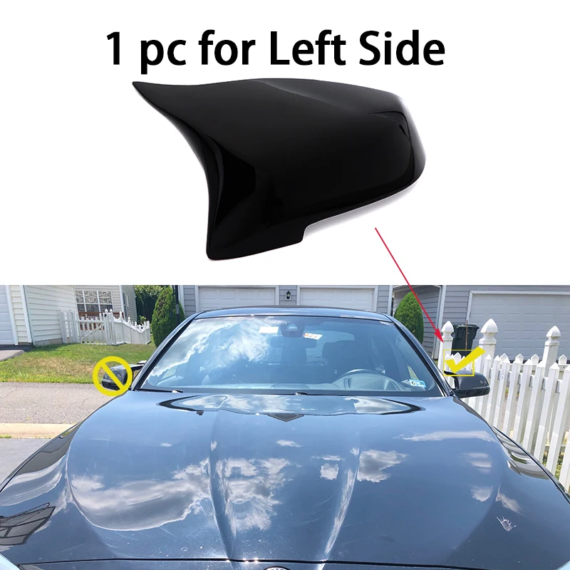 Черные автомобильные накладки на боковые зеркала заднего вида из углеродного волокна для BMW 5, 6, 7 серии F10 F11 F18 F07 F12 F13 F06 F01 F02 LCI