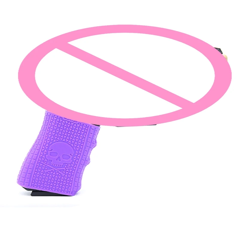 Нескользящий резиновый чехол с рисунком черепа. Рукоятка. Рукава для перчаток.