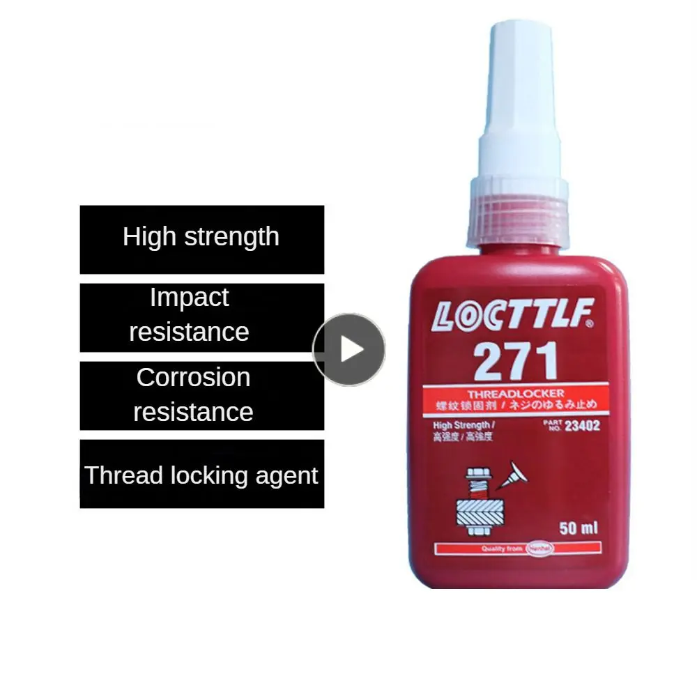 

Screw Glue 50ml Anti-loose Locking Adhesive Threaded Nuts Metal Screw Locking Agent Anti-slip Threadlocker 271 Anti-corrosion