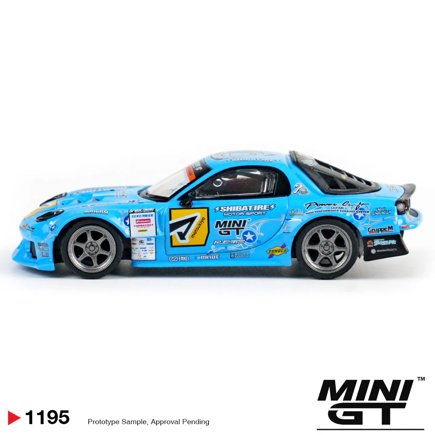 Фото Модель автомобиля Mazda RX7 из литого металла, масштаб 1:64, MINIGT №5