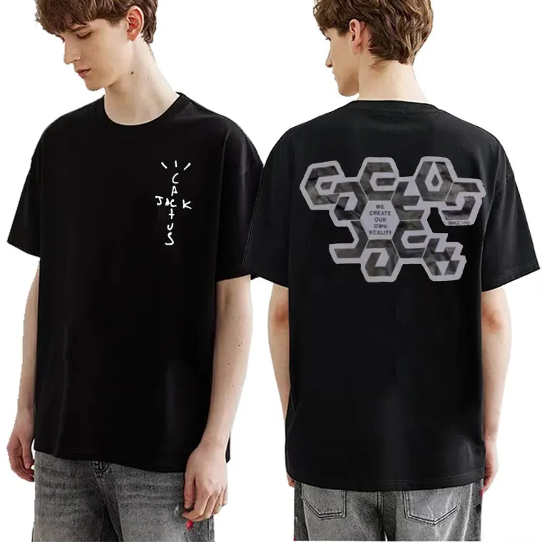 

Cactus Jack Hip Hop Rapper Tshirt Men Women Fashion Harajuku Street T-shirts Short Sleeve Streetwear Mob Travis Scott T Shirt