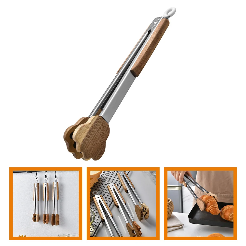 

Bun Clip Baking Food Tongs Stainless Steel Grilling Tools Buffet Dessert Clamps Spatula Metal