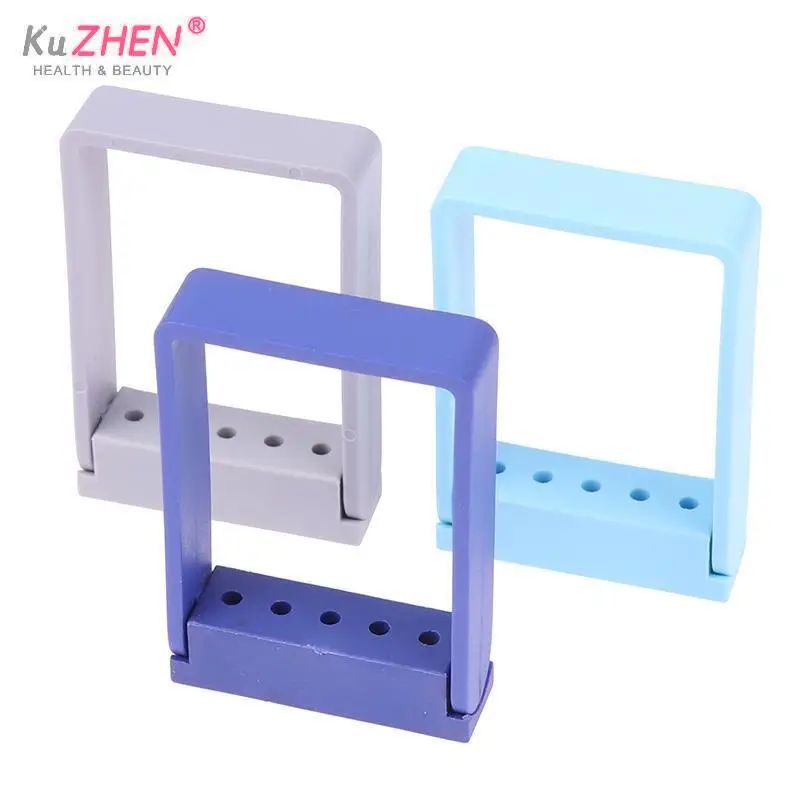 

5 Holes Dental Ultrasonic Scaler Tips Holder Disinfection Storage Case Dentistry Drills Organizers Box Odontologia Tool Random