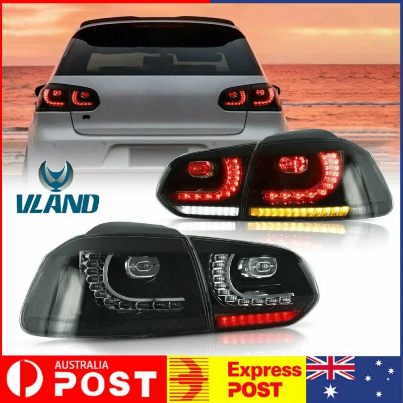 

Tail LampLED Tail Lights For VW GOLF MK6 GTI R 2009-2014 Full Smoked Rear Light