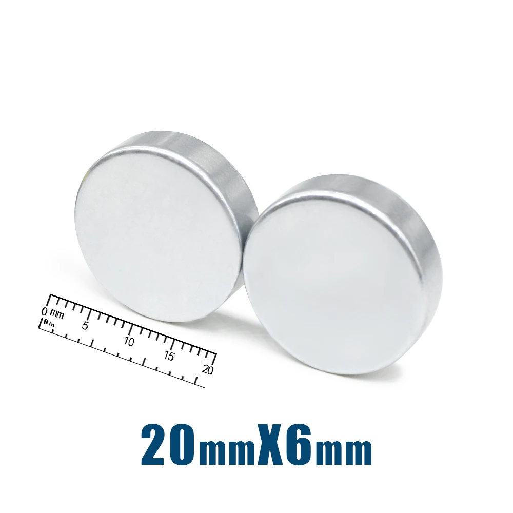 

2/5/10/15/20/30PCS 20x6 Disc Powerful Strong Magnetic Magnets 20mm X 6mm Round Neodymium Magnet N35 Permanent Magnet 20*6 mm