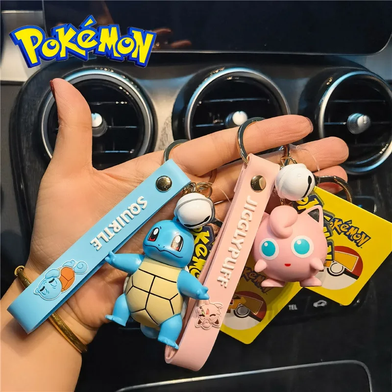

Pokemon Kawaii Keychain Toys Anime Figures Pikachu Charmander PVC Model Cartoon Action Figure Toys Keychain Pendant Kids Gifts
