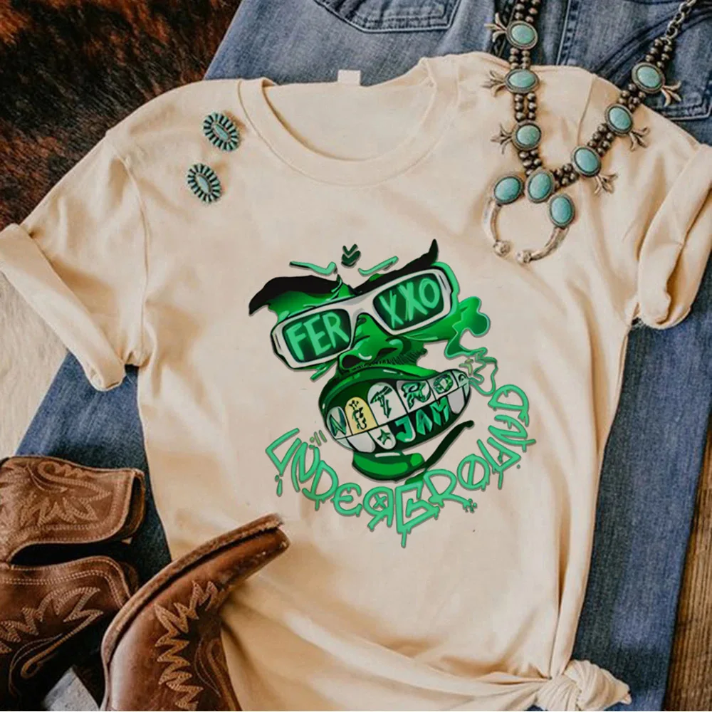 Feid Топ женская уличная одежда Y2K harajuku футболка y2k аниме японская