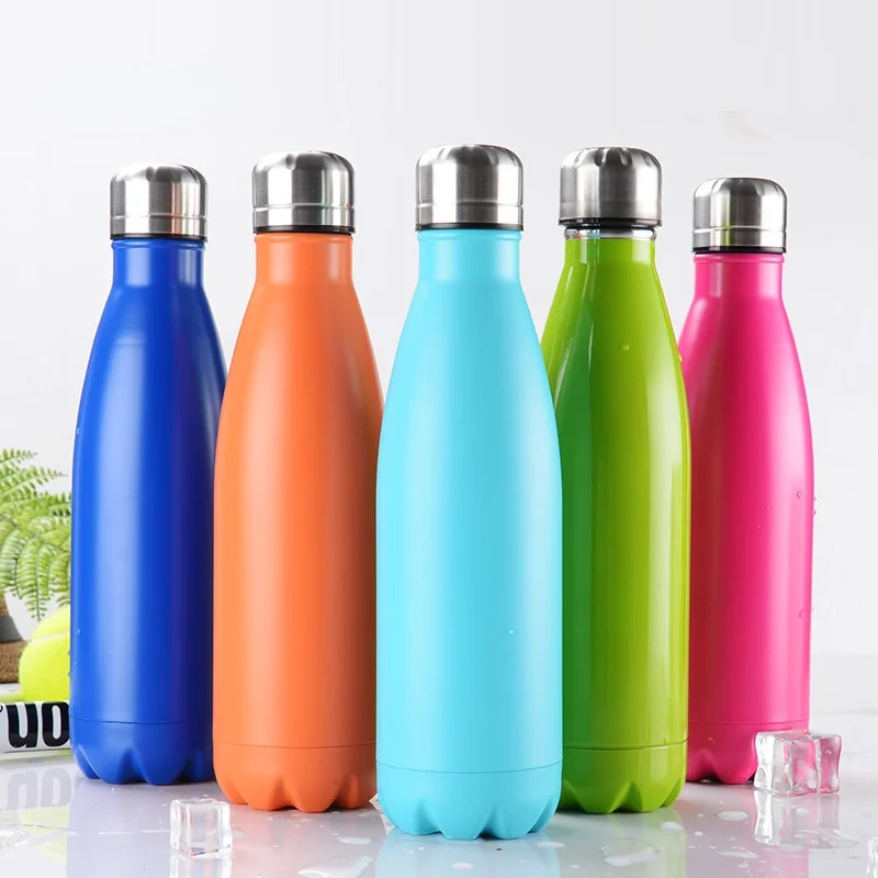 

500ml For Sport Bottles Double-Wall Insulated Vacuum Flask BPA Free Thermos Stainless Steel Water Bottle Cola Water Beer Thermos