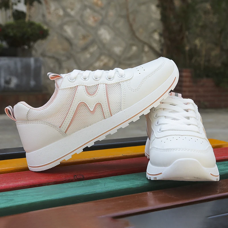 

Женские кроссовки для бега, уличные дышащие удобные женские кроссовки, модная Универсальная женская повседневная обувь на плоской подошве ...