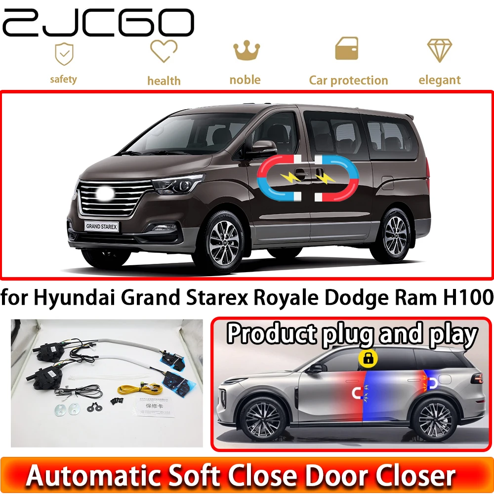 Фото Система автоматического доводчика дверей для Hyundai Grand Starex, Royale, Dodge Ram, H100 Van, Wagon – плавное закрывание, легкое открывание №1