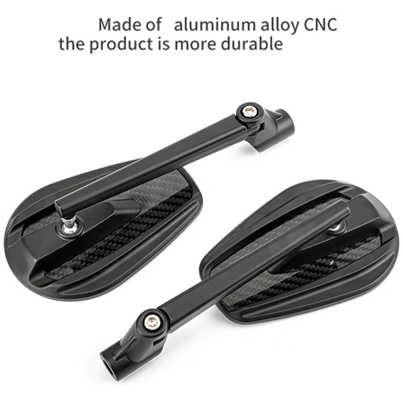 Зеркало заднего вида Ellipse подходит для электромобилей и мотоциклов алюминиевый