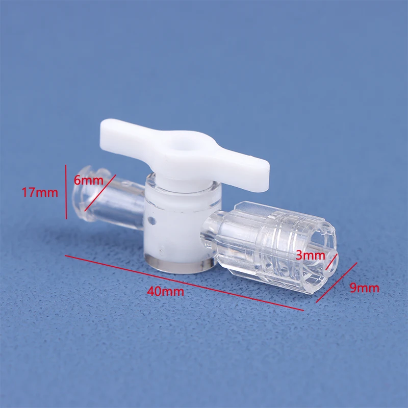 Luer шарнирный двухсторонний клапан дозирования пластиковый переключатель